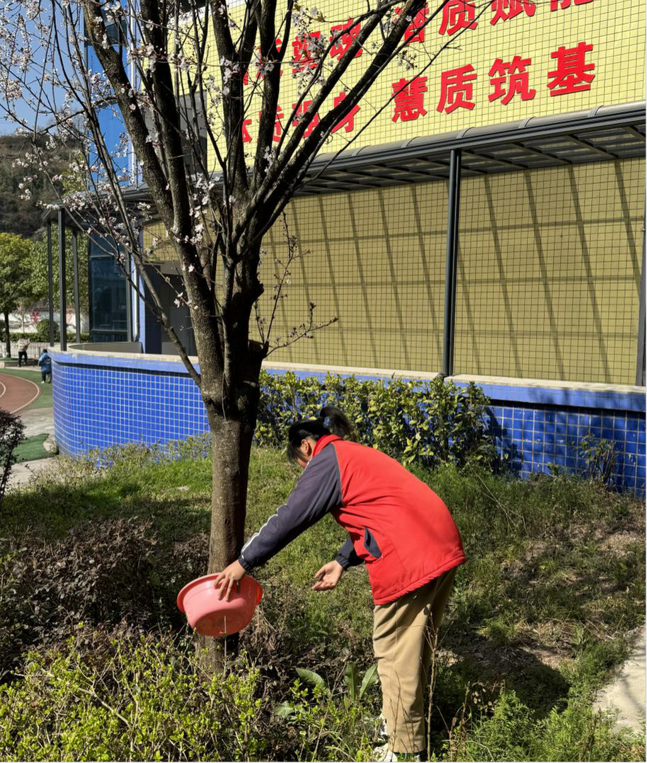 南江县特殊教育学校开展“植此青绿 拥抱春天”植树节主题活动