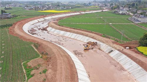 丹棱县抢抓施工黄金期，全力推进水利项目建设