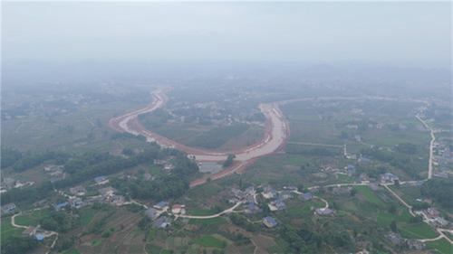 洪雅县：安溪河余坪段防洪治理工程进度过半