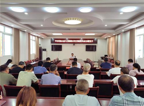 邻水县九龙镇开展“过好紧日子，勤廉倡新风”主题党日活动