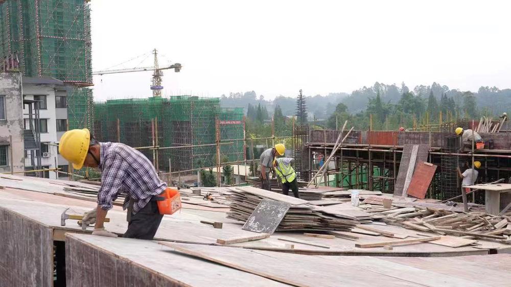 青神县滨江新区幼儿园项目主体结构即将全面封顶