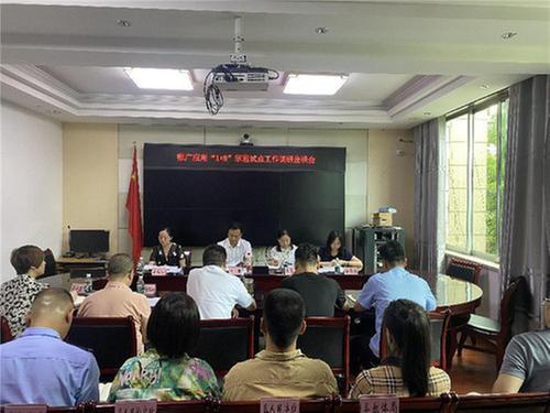 眉山市委依法治市办调研青神县推广运用“1+8”示范试点工作