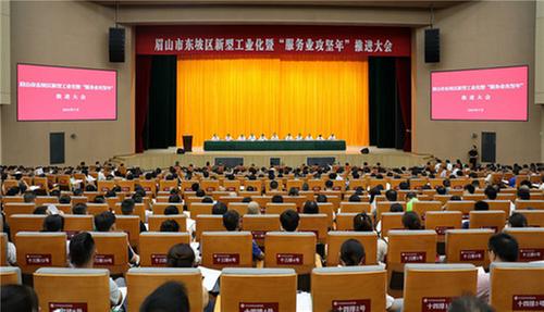 东坡区召开新型工业化暨“服务业攻坚年”推进大会