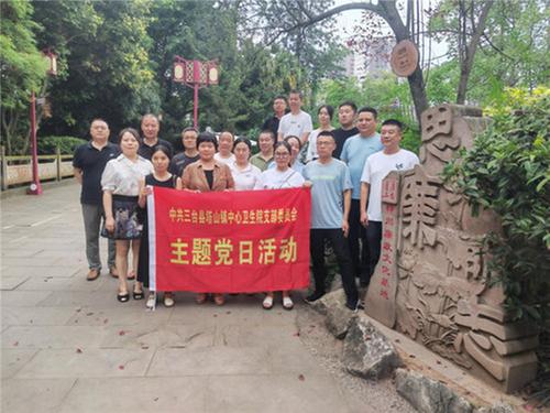 三台县塔山镇中心卫生院党支部开展主题党日活动