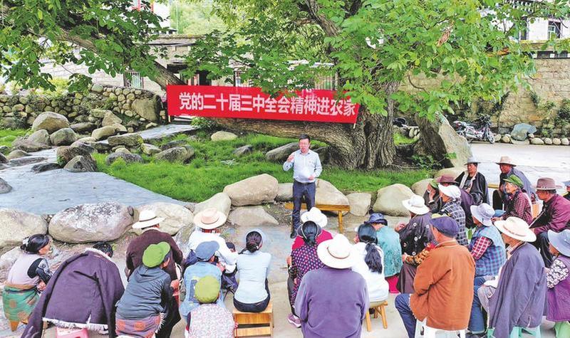 百年核桃树下传党音