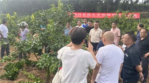 简阳市科协组织老科协开展柑橘管理培训