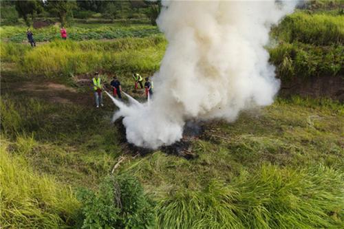 乔家镇开展应急演练，扎牢森林“防火墙”