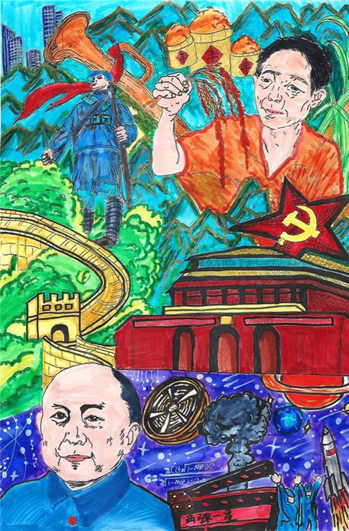 【“追光而行 星耀锦江”绘画作品】