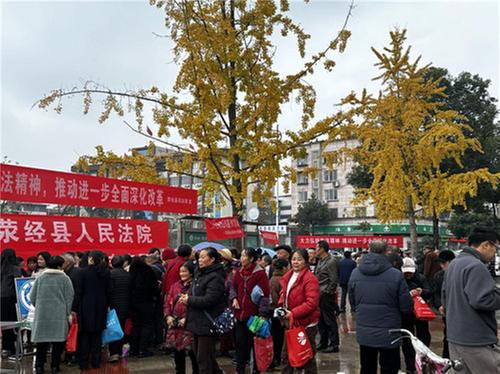 荥经县科协开展宪法宣传活动