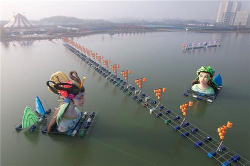 内江：布置花灯迎新春