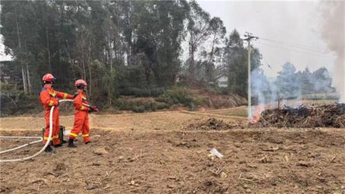 青神开展森林火灾应急处置演练