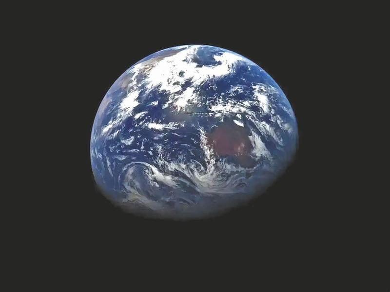 天问二号拍摄地月影像图首次发布