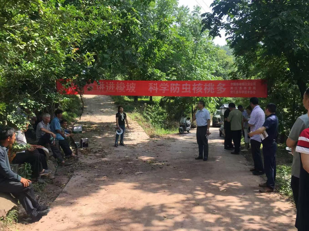 南江县组织农技人员进村送技术
